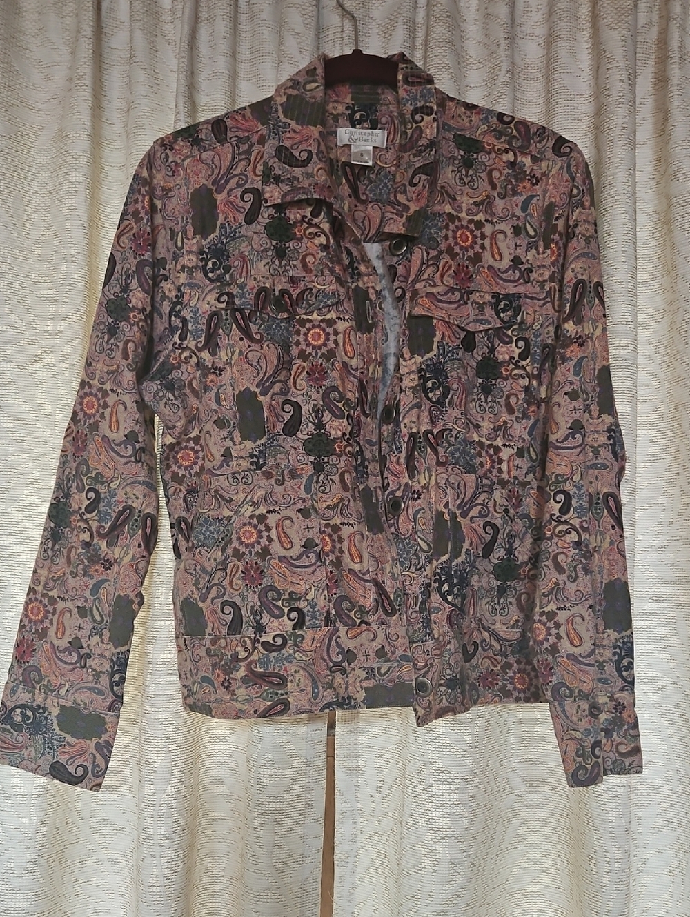 Christopher & Banks Multicolor Paisley Print Jacket